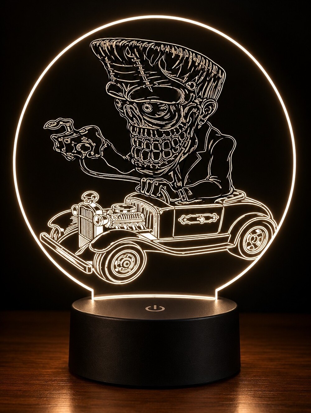 Frankiestien Monster Fink Kustom Kulture Halloween Led Lamp
